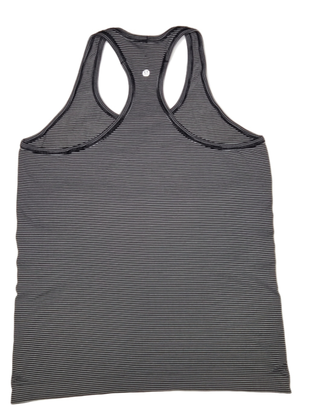 Lululemon Swiftly Tech Racerback Tank Top Women's Size 12 Black White Striped - Picture 7 of 8
